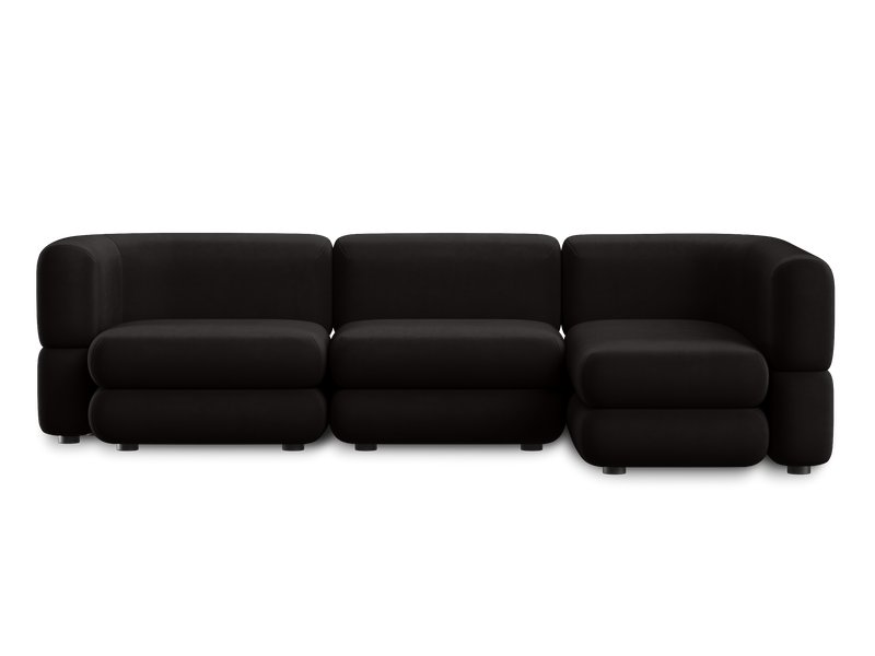 Диван модульный Брера-7 Velour Black